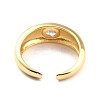 Clear Cubic Zirconia Solitaire Ring RJEW-C018-18G-3