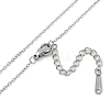 Halloween Series 202 Stainless Steel Cable Chain Cat Shape Pendant Necklaces LS-NJEW-S005-01P-D-3