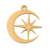 Ion Plating(IP) 304 Stainless Steel Pendants STAS-B056-26G-04-1