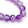 Baking Paint Crackle Glass Bead Strands CCG-S001-10mm-14-3