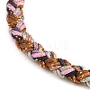 4MM Braided Nylon Cord Bracelets FIND-A057-01G-08-2