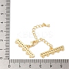 Brass Micro Pave Cubic Zirconia Chain Extender KK-L216-004D-G-3