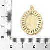 Brass Micro Pave Cubic Zirconia Pendants KK-Q068-31A-G-3