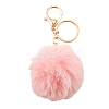 Faux Rabbit Fur Pom Pom Ball Keychain KEYC-FS00031-01-1