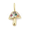 Brass Micro Pave Cubic Zirconia Pendants LS-KK-S514-04F-G-1