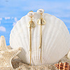 Natural Baroque Pearl Stud Earrings EJEW-Z041-06G-4