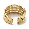 304 Stainless Steel Open Cuff Rings RJEW-Z018-33G-3
