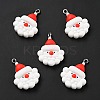 Christmas Opaque Resin Pendants LS-RESI-G043-A08-1