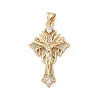 Brass Micro Pave Cubic Zirconia Pendants KK-A212-05A-G-1