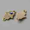 Alloy Rhinestone Pendants FIND-WH0147-30G-1