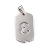 Non-Tarnish 304 Stainless Steel Pendants STAS-O127-B03-2