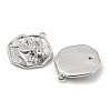 Brass Micro Pave Cubic Zirconia Pendants KK-P258-19P-01-2
