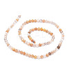 Natural Multi-Moonstone Beads Strands G-E569-A02-2