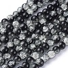 Crackle Glass Beads Strands X-CCG-Q002-8mm-11-2