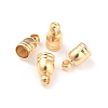 Brass Cord End Cap for Jewelry Making X-KK-O139-14A-G-1
