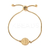 304 Stainless Steel Box Chain Slider Bracelets BJEW-B163-01G-4