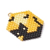 Hallowen Theme Glass Seed Beaded Pendants PALLOY-MZ00873-03-3