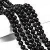 Natural Lava Rock Round Bead Strands LS-G-M169-8mm-03-4