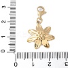 304 Stainless Steel Flower Pendant Decoration STAS-S165-27G-3