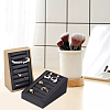 7-Slot Brushed PU Leather Covered Wood Finger Ring Display Trays RDIS-WH0006-25B-5