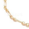 Brass Oval Link Chains Bracelets for Women BJEW-H611-01G-2