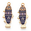 Alloy Enamel Pendants FIND-C037-16G-04-1-2