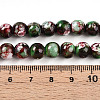 Baking Paint Glass Beads Strands DGLA-N003-8mm-A09-4