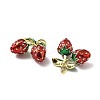 Brass Enamel Pendants KK-R229-07G-06-2