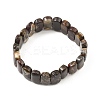 Natural Mexican Agate Oval Stretch Bracelets BJEW-D036-03-2