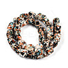 Spray Painted Resin Beads Strands RESI-N041-01D-2