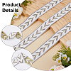 12.75M Polyester Leaf Pattern Ribbon OCOR-DC0001-28A-4