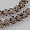Transparent Glass Bead Strands GLAA-G013-8mm-63-3