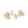 Brass Micro Pave Cubic Zirconia Pendants KK-I702-16G-3