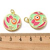 Real 18K Gold Plated Brass Pendants KK-L209-009G-04-3