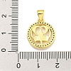 Brass Micro Pave Cubic Zirconia Pendants KK-K354-03G-10-3