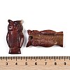 Natural Red Jasper Owl Carved Pendants G-C157-01A-3