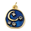 Brass Micro Pave Cubic Zirconia Pendants KK-K339-03A-G-1