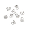 SHEGRACE Brass Bead Cap Bails XGRQ1U794-375P-2