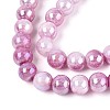 Electroplate Opaque Glass Beads Strands LS-EGLA-T026-8mm-05J-3