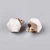 Natural White Moonstone Pendants G-N359-18G-15-2