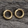 Real 18K Gold Plated Sterling Silver Open Jump Rings STER-H135-0.8x5mm-G-1