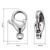 Tarnish Resistant 304 Stainless Steel Lobster Claw Clasps LS-X-STAS-AB11-4