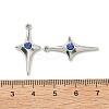 304 Stainless Steel Rhinestone Pendants STAS-L308-04B-P-3