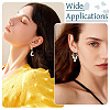 10Pcs 5 Styles Brass Hoop Earring Finding KK-TA0002-52-9