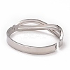 Crystal Rhinestone Infinity Hinged Bangle BJEW-G648-03P-2
