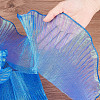 Polyester Organza Ruffled Pleated Lace Fabric Trim OCOR-WH0070-15B-3