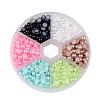 1 Box Half Round Domed ABS Plastic Imitation Pearl Cabochons SACR-X0001-B-2