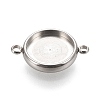 Tarnish Resistant 304 Stainless Steel Links Connectors Settings X-STAS-K202-02E-P-1