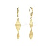 Twist Brass Leverback Earrings FS-WG34DE2-01-3