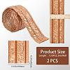 2Pcs Foam 3D Self-Adhesive Waterproof Wallpaper Border DIY-GF0010-19B-2